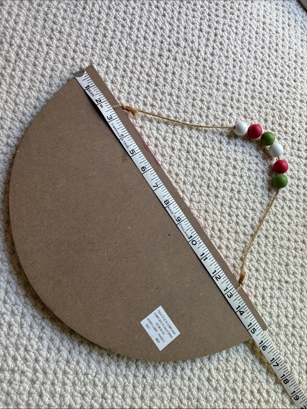 Hello Summer Watermelon Wall Hanging - Red, Green & White